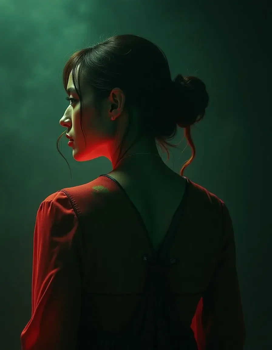 红果漫剧《千金归来》封面海报，身着长裙的优雅女主